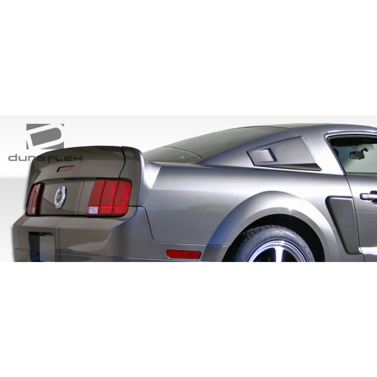 Modify your Ford Mustang 2005 with our Exterior/Scoops - Rear angle showcasing side scoop design