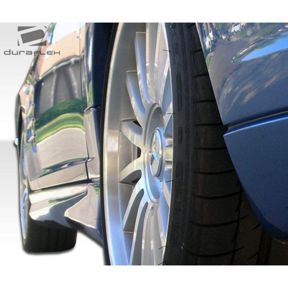 Modify your Chrysler Crossfire 2004 with our Exterior/Side Skirts - Angle shows detail of wheel and side skirt