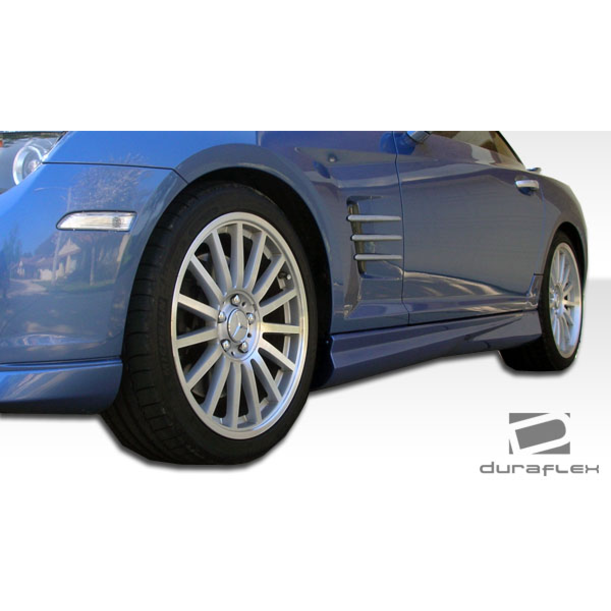 Modify your Chrysler Crossfire 2004 with our Exterior/Side Skirts - Angle shows side view of vehicle part