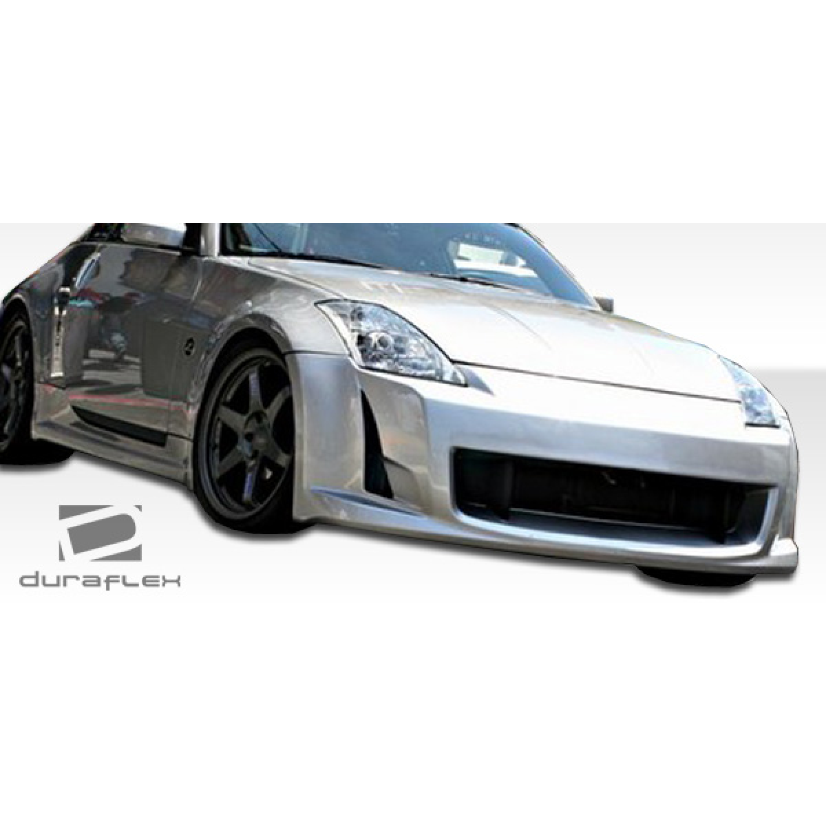 Modify your Nissan 350Z 2003 with our Exterior/Complete Body Kits - Front view of a Nissan 350Z at a low angle