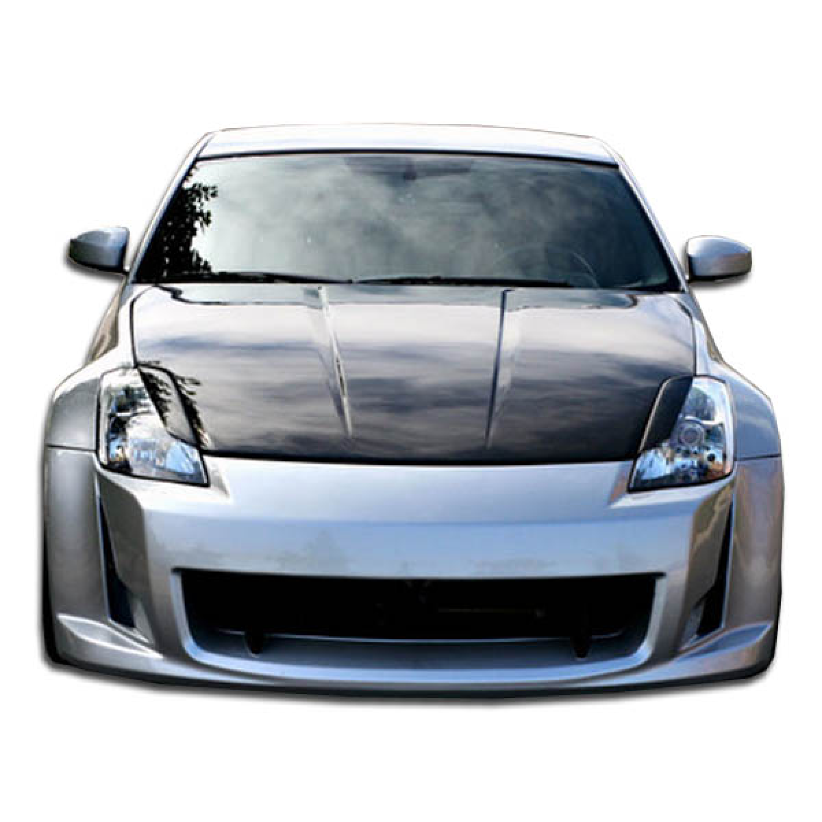 Modify your Nissan 350Z 2003 with our Exterior/Complete Body Kits - Front view of bumper at eye level angle