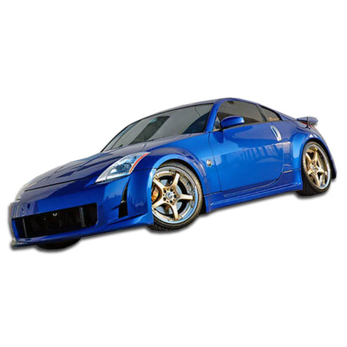 Modify your Nissan 350Z 2003 with our Exterior/Complete Body Kits - Image shows a Nissan 350Z at a low frontal angle