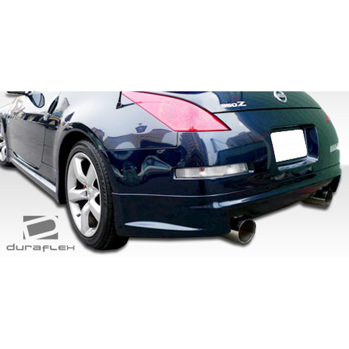 Modify your Nissan 350Z 2003 with our Exterior/Complete Body Kits - Viewed from a low rear angle slightly side