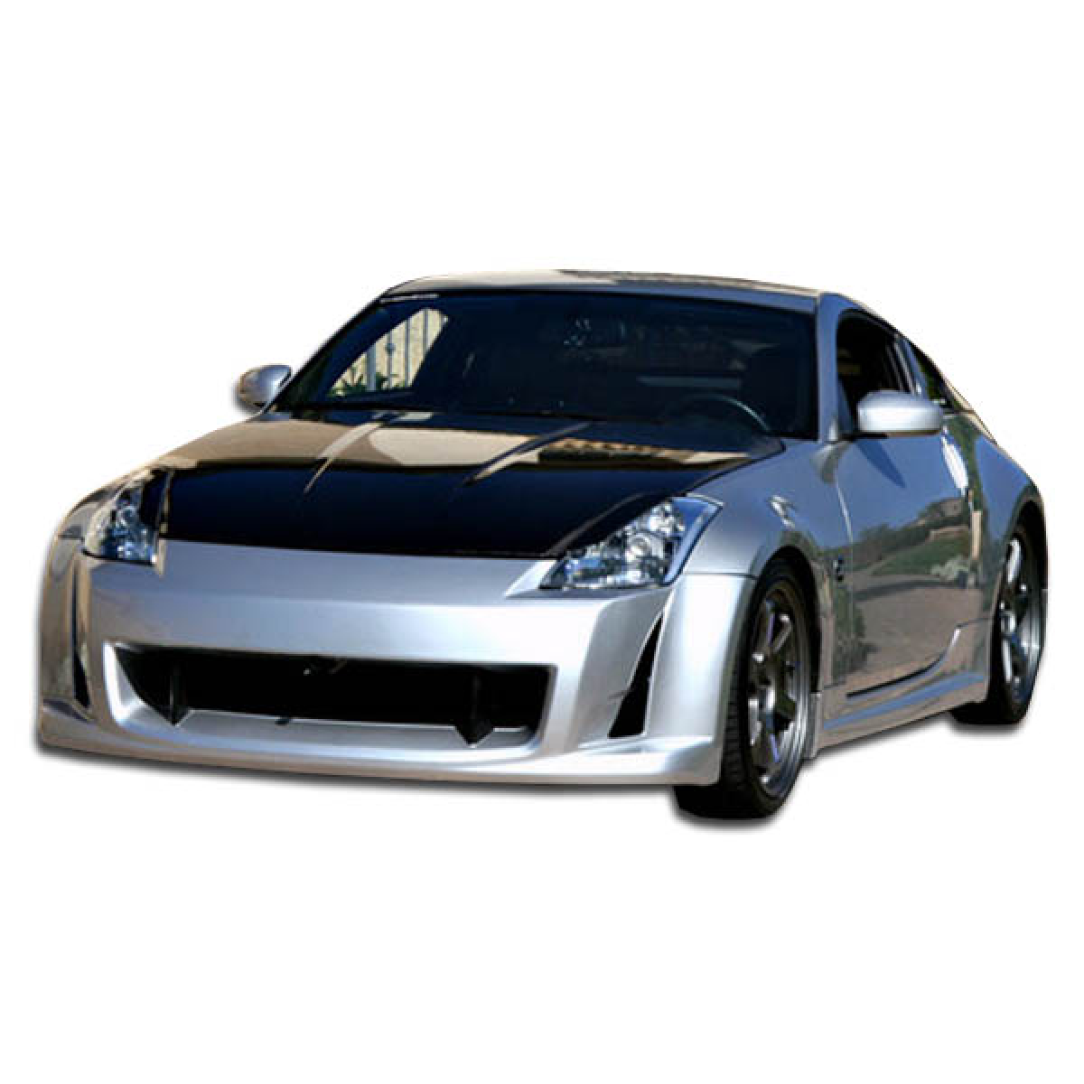 Modify your Nissan 350Z 2003 with our Exterior/Complete Body Kits - Front angled view of the vehicle body kit