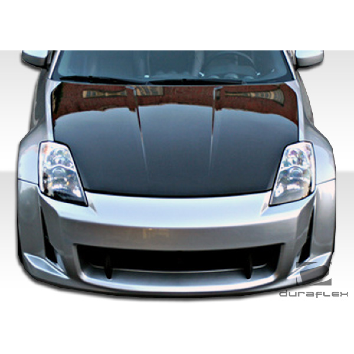 Modify your Nissan 350Z 2003 with our Exterior/Complete Body Kits - Front view of car part from an elevated angle