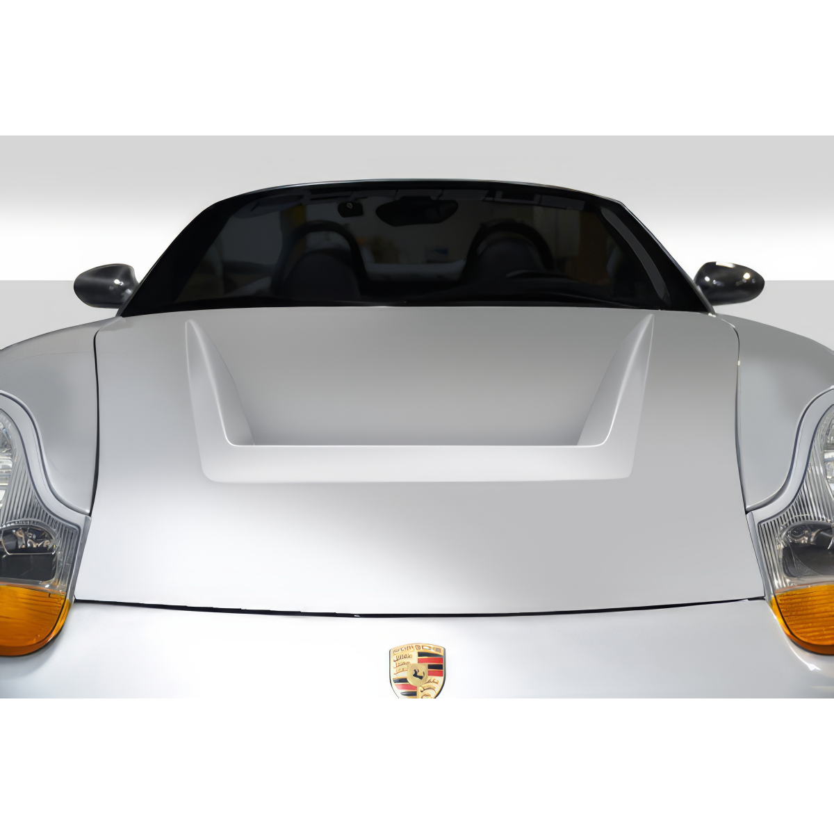 Modify your Porsche Boxster 1997 with our Exterior/Complete Body Kits - Front view of Porsche 911 hood at a slight angle