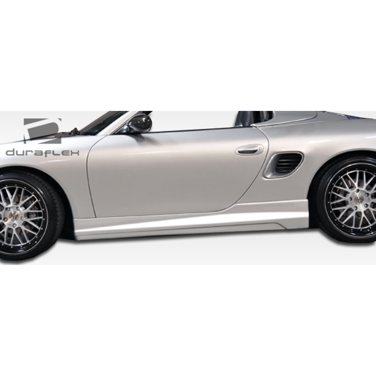 Modify your Porsche Boxster 1997 with our Exterior/Complete Body Kits - Side view showing vehicle body kit at angle