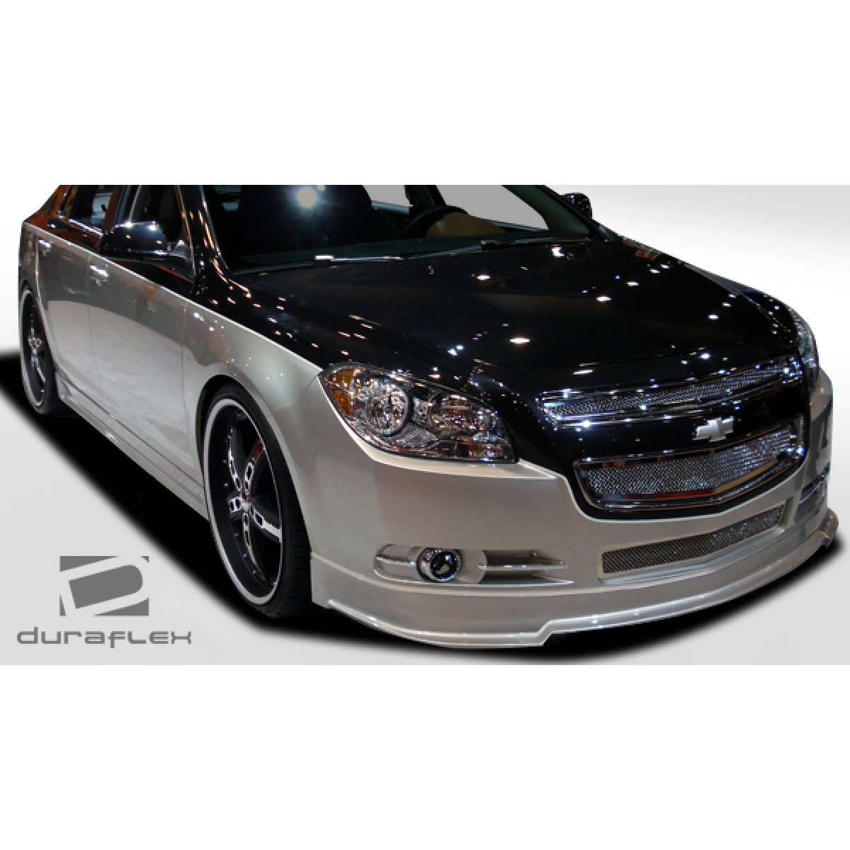 Modify your Chevrolet Malibu 2008 with our Exterior/Front Bumpers or Lips - Front angle view of Chevrolet Malibu with front lip