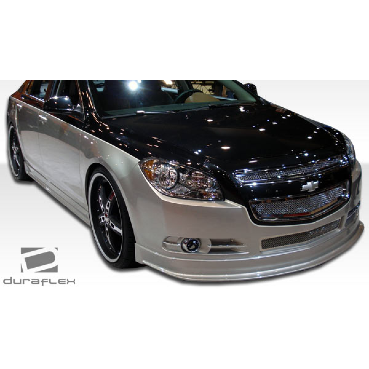 Modify your Chevrolet Malibu 2008 with our Exterior/Side Skirts - Image shows side angle of vehicle front and sides