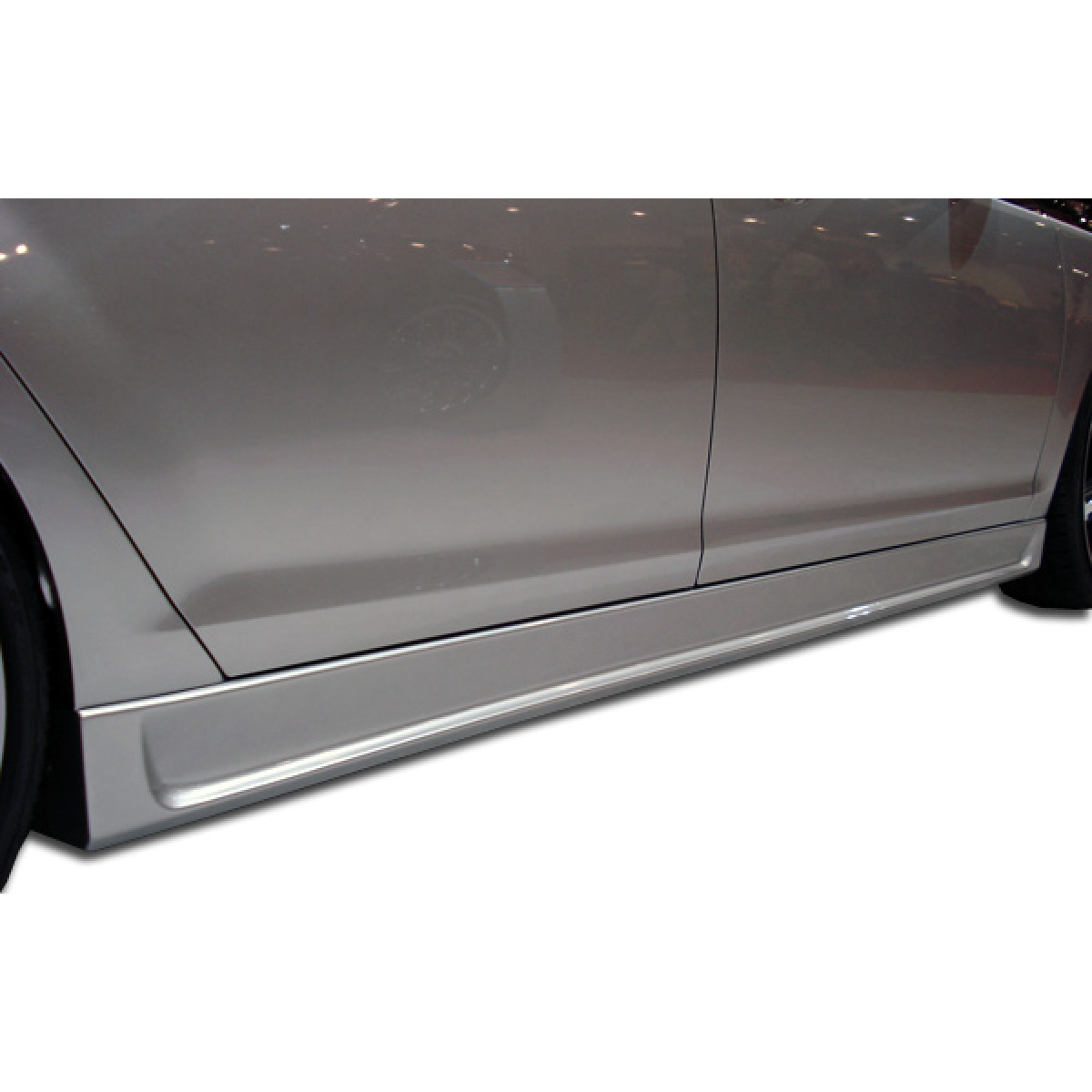 Modify your Chevrolet Malibu 2008 with our Exterior/Side Skirts - Side view angle of the vehicle part