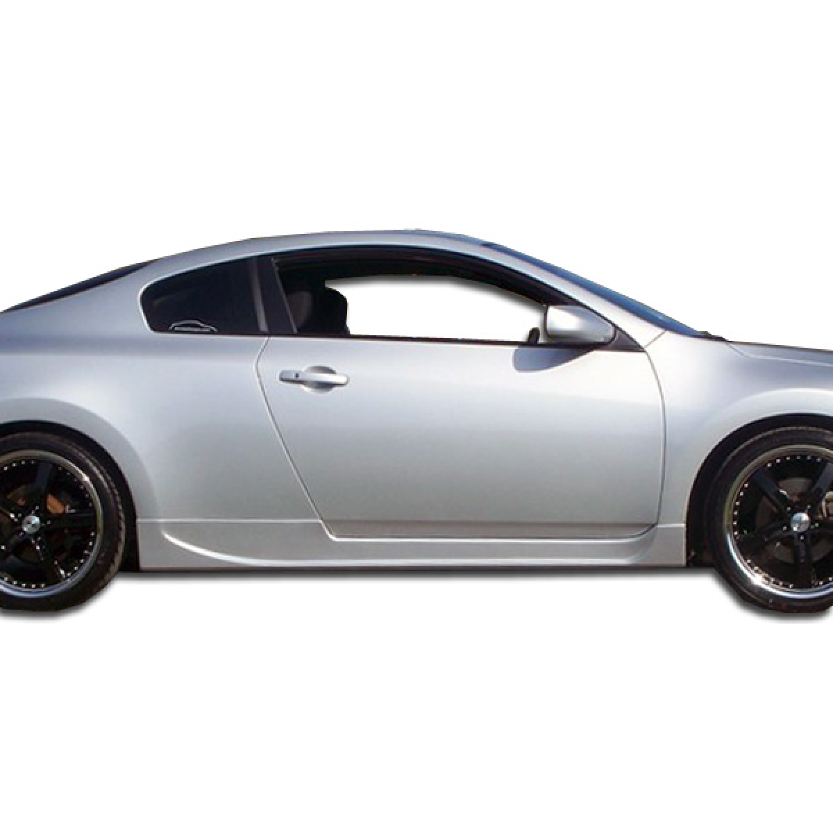 Modify your Nissan Altima 2008 with our Exterior/Side Skirts - Side profile view of a Nissan Altima