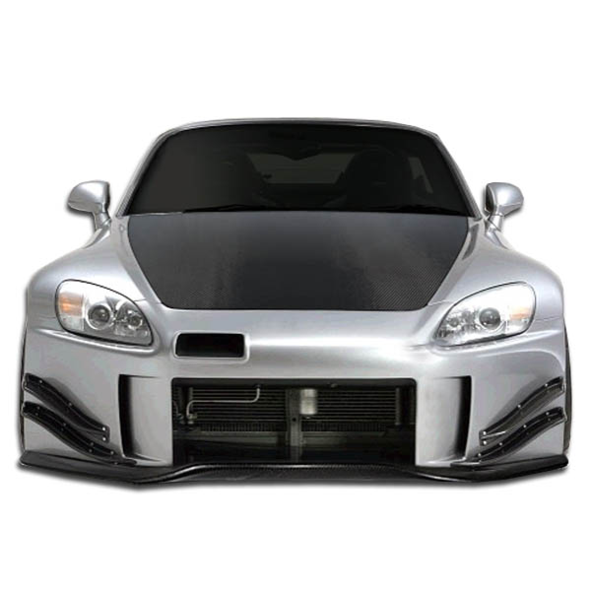 Modify your Honda S2000 2000 with our Exterior/Complete Body Kits - Frontal view of front bumper at zero degrees