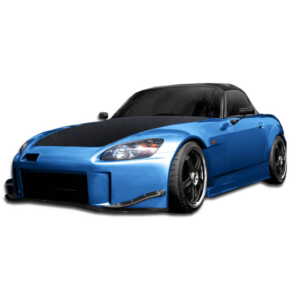 Modify your Honda S2000 2000 with our Exterior/Complete Body Kits - Front three quarter angle view of the vehicle