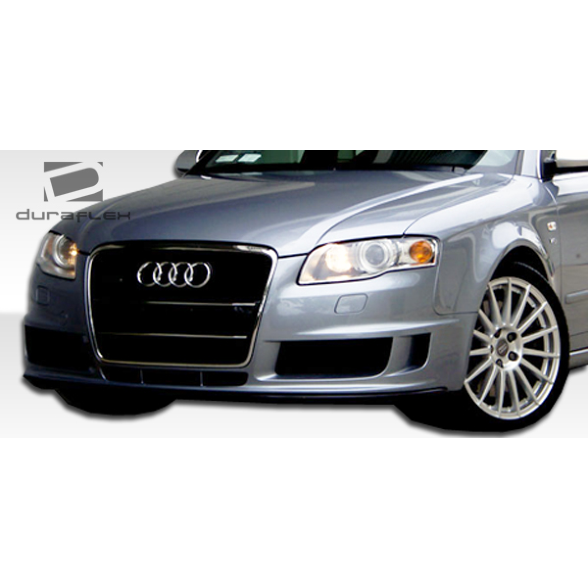 Modify your Audi A4 2006 with our Exterior/Front Bumpers or Lips - Front view angle of vehicle part