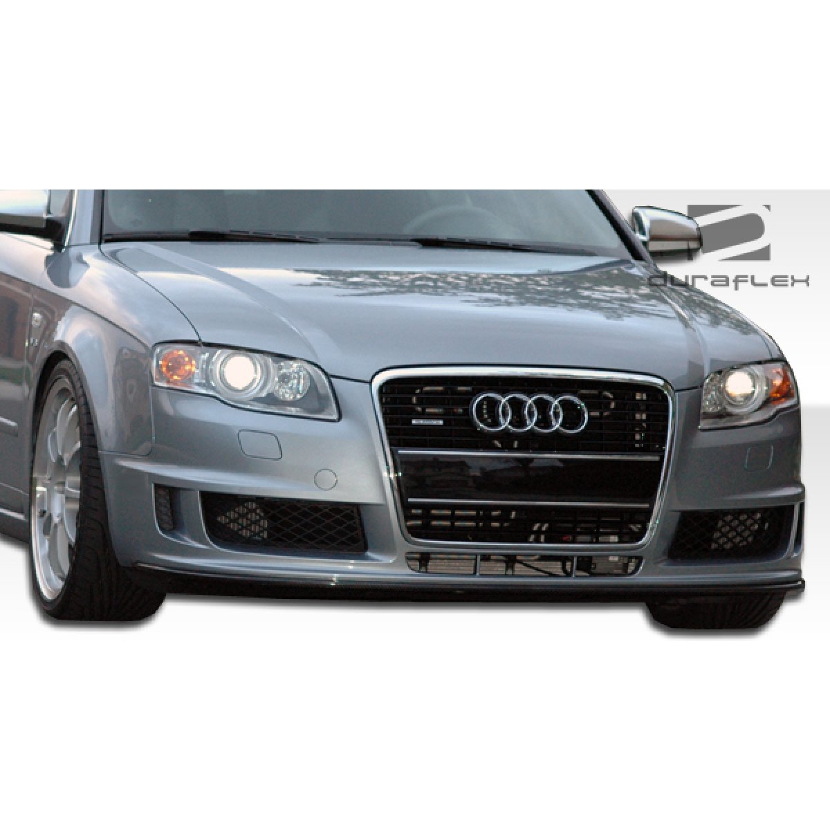 Modify your Audi A4 2006 with our Exterior/Front Bumpers or Lips - Front view of Audi A4 at slight angle