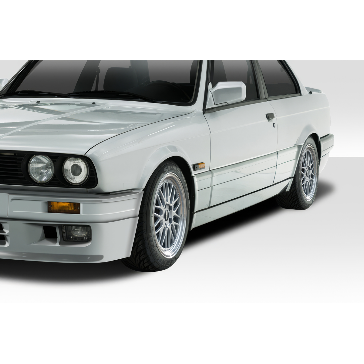 Modify your BMW 3-Series 1984 with our Exterior/Side Skirts - View from slightly above and to the side