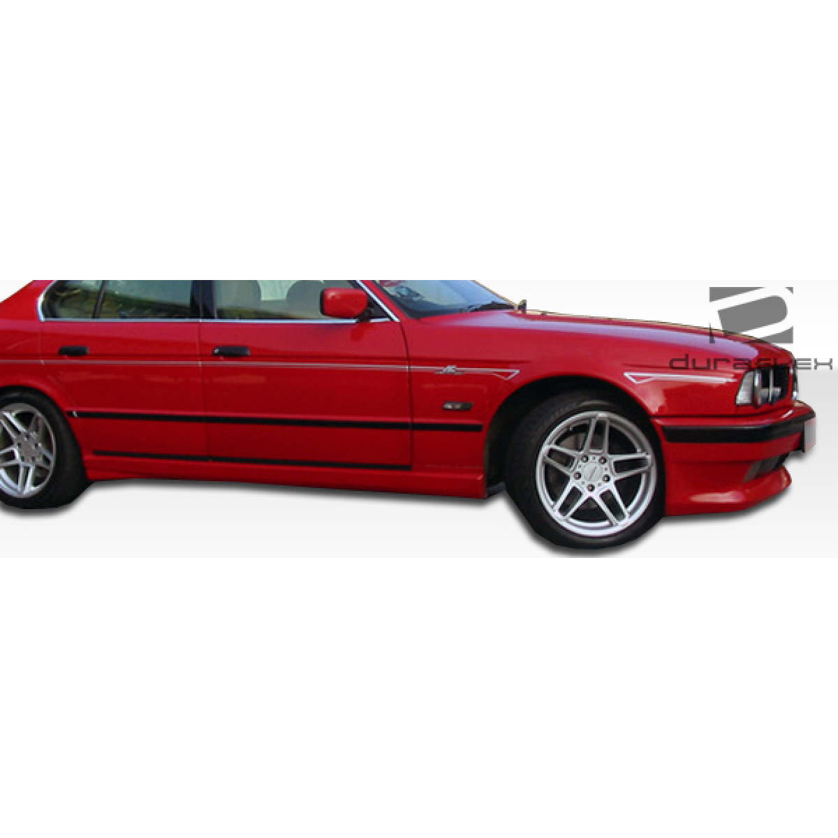 Modify your BMW 5-Series 1989 with our Exterior/Front Bumpers or Lips - Side angle view of the car part