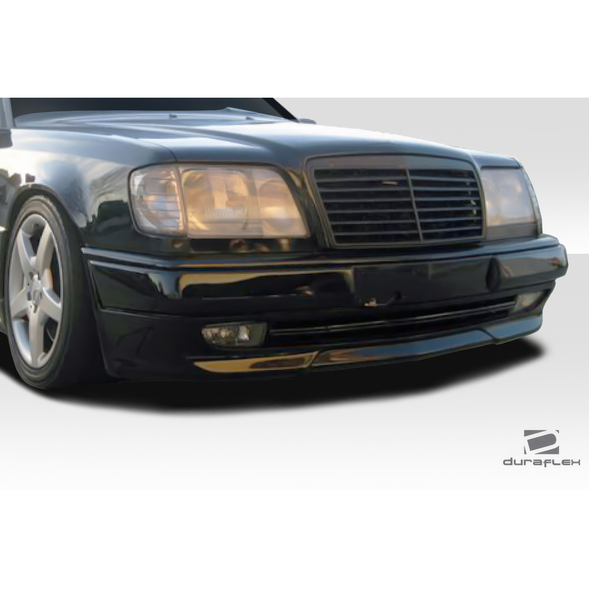 Modify your Mercedes-Benz C-Class 1986 with our Exterior/Front Bumpers or Lips - Front view at a slight angle from above