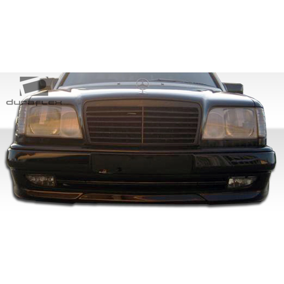 Modify your Mercedes-Benz C-Class 1986 with our Exterior/Front Bumpers or Lips - Front view of bumper part from a slight angle