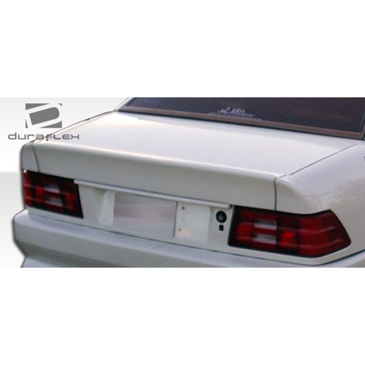 Modify your Mercedes-Benz SL-Class 1990 with our Exterior/Wings - Rear angle showing trunk lid and spoiler