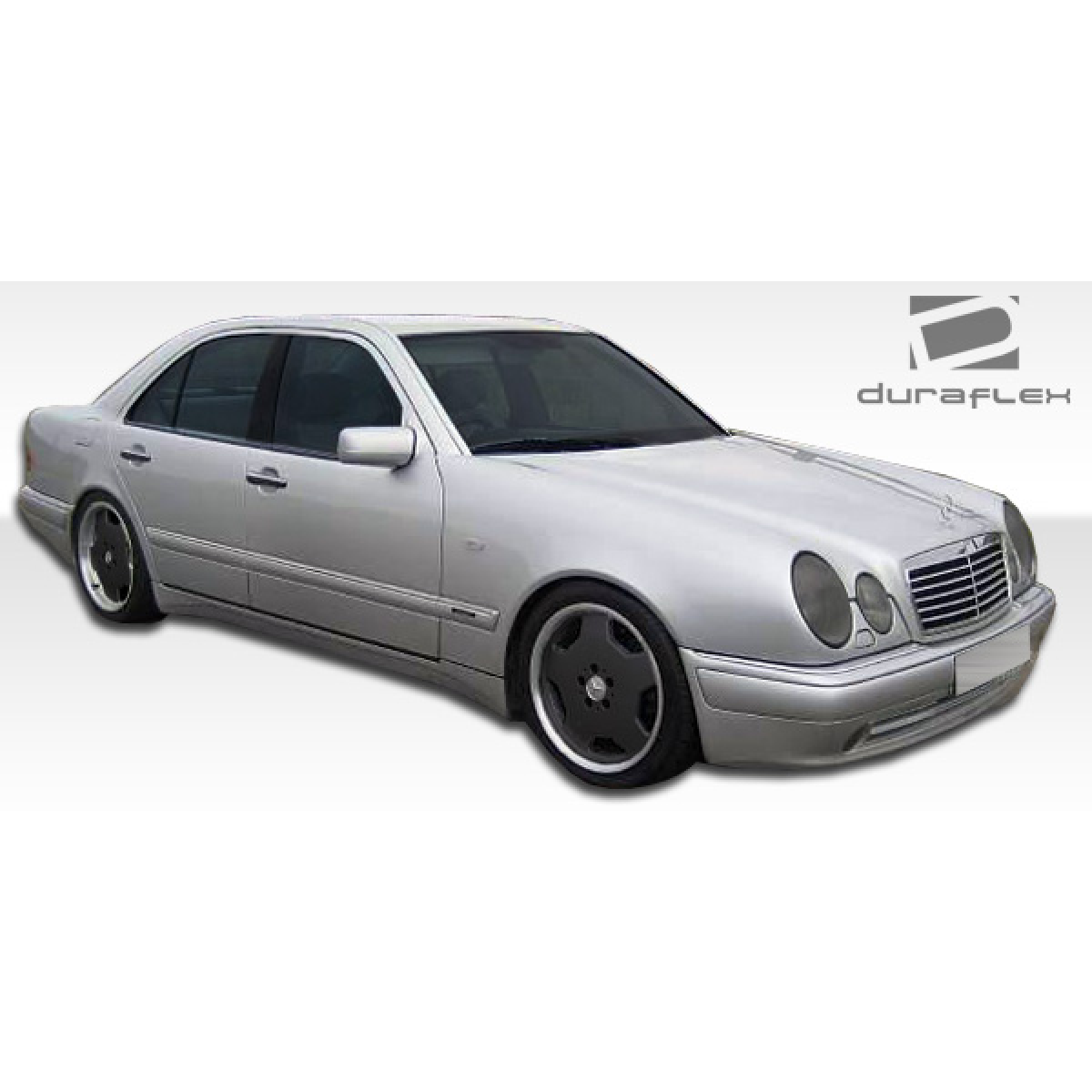 Modify your Mercedes-Benz E-Class 1996 with our Exterior/Front Bumpers or Lips - Front three quarter angle view of vehicle