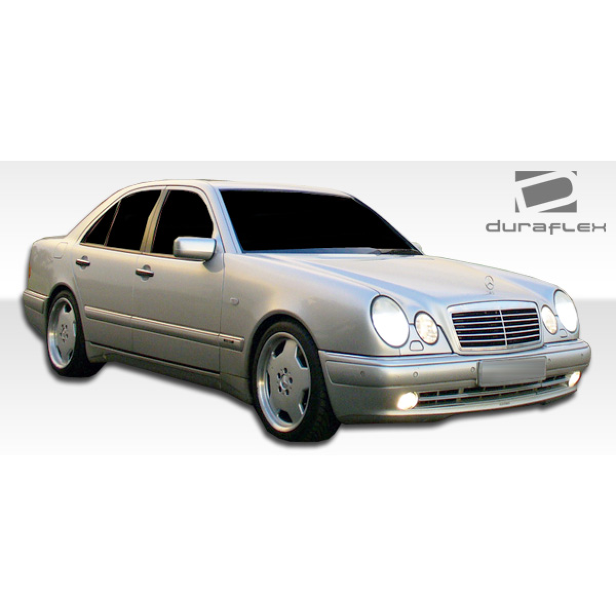 Modify your Mercedes-Benz E-Class 1996 with our Exterior/Front Bumpers or Lips - The part is viewed at a 3 quarter angle