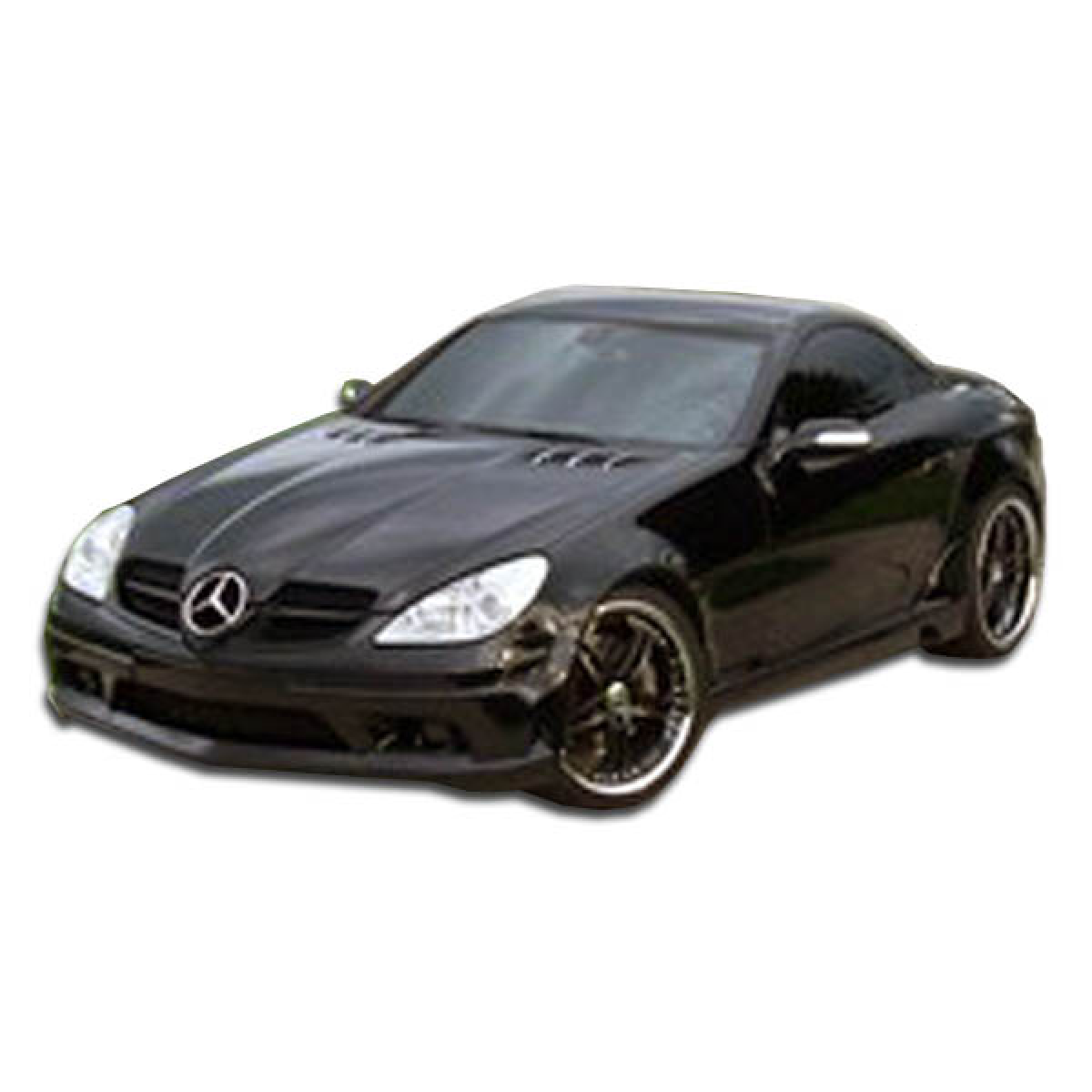 Modify your Mercedes-Benz SLK-Class 2005 with our Exterior/Side Skirts - Frontal angle showing side skirt design