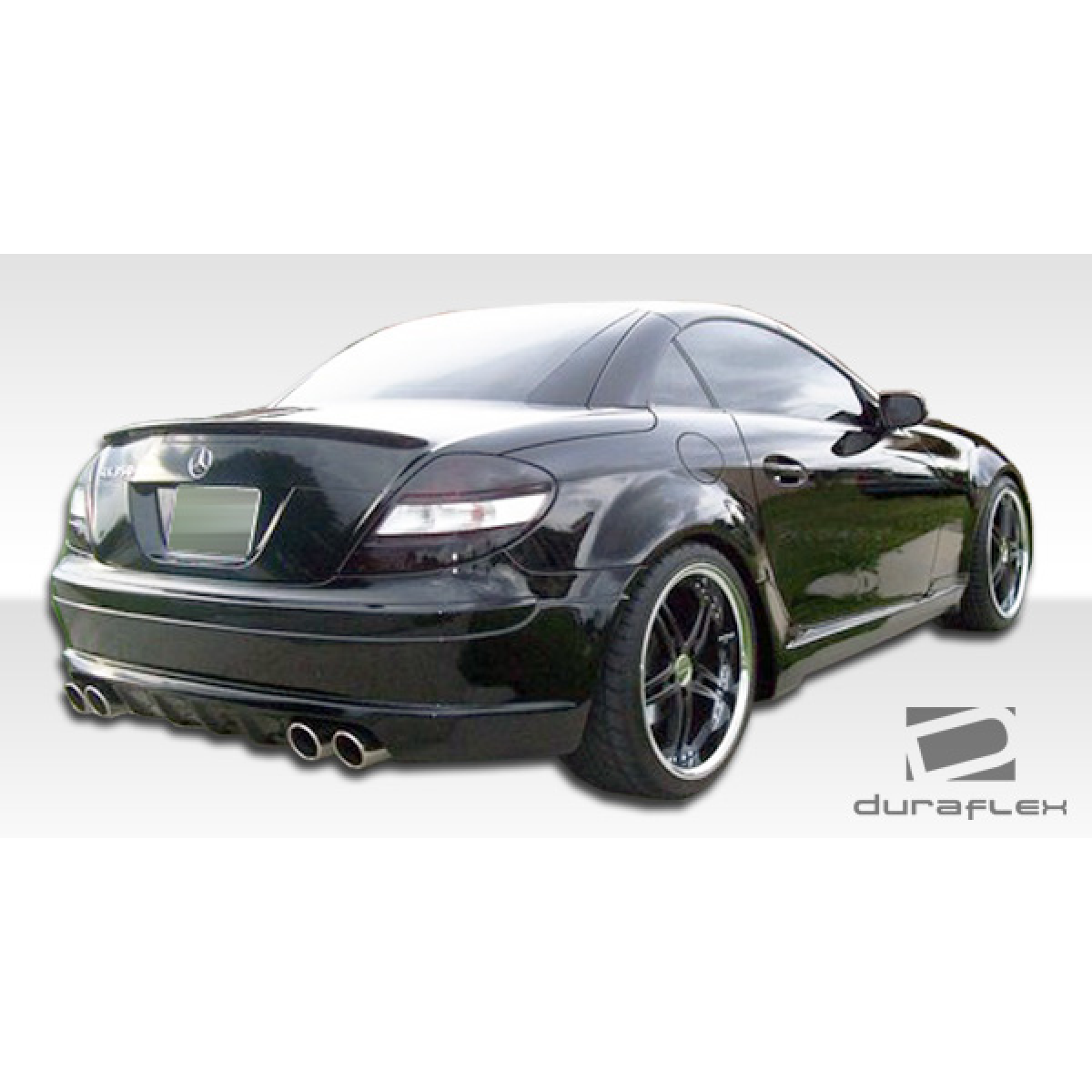 Modify your Mercedes-Benz SLK-Class 2005 with our Exterior/Side Skirts - View from the rear three quarters angle