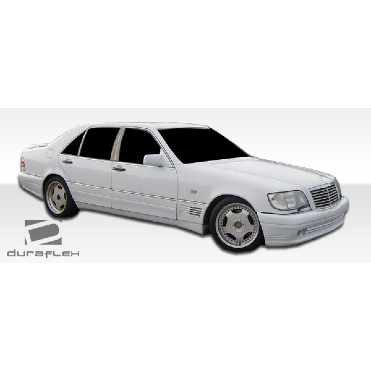 Modify your Mercedes-Benz S-Class 1992 with our Exterior/Front Bumpers or Lips - Front three quarter view of the vehicle