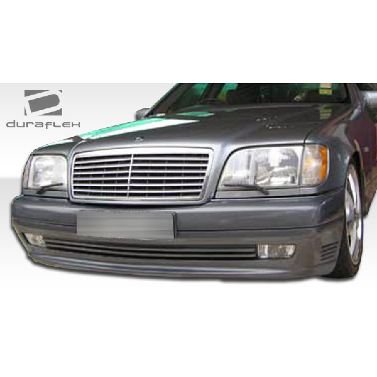 Modify your Mercedes-Benz S-Class 1992 with our Exterior/Front Bumpers or Lips - Front view of bumper at slightly upward angle