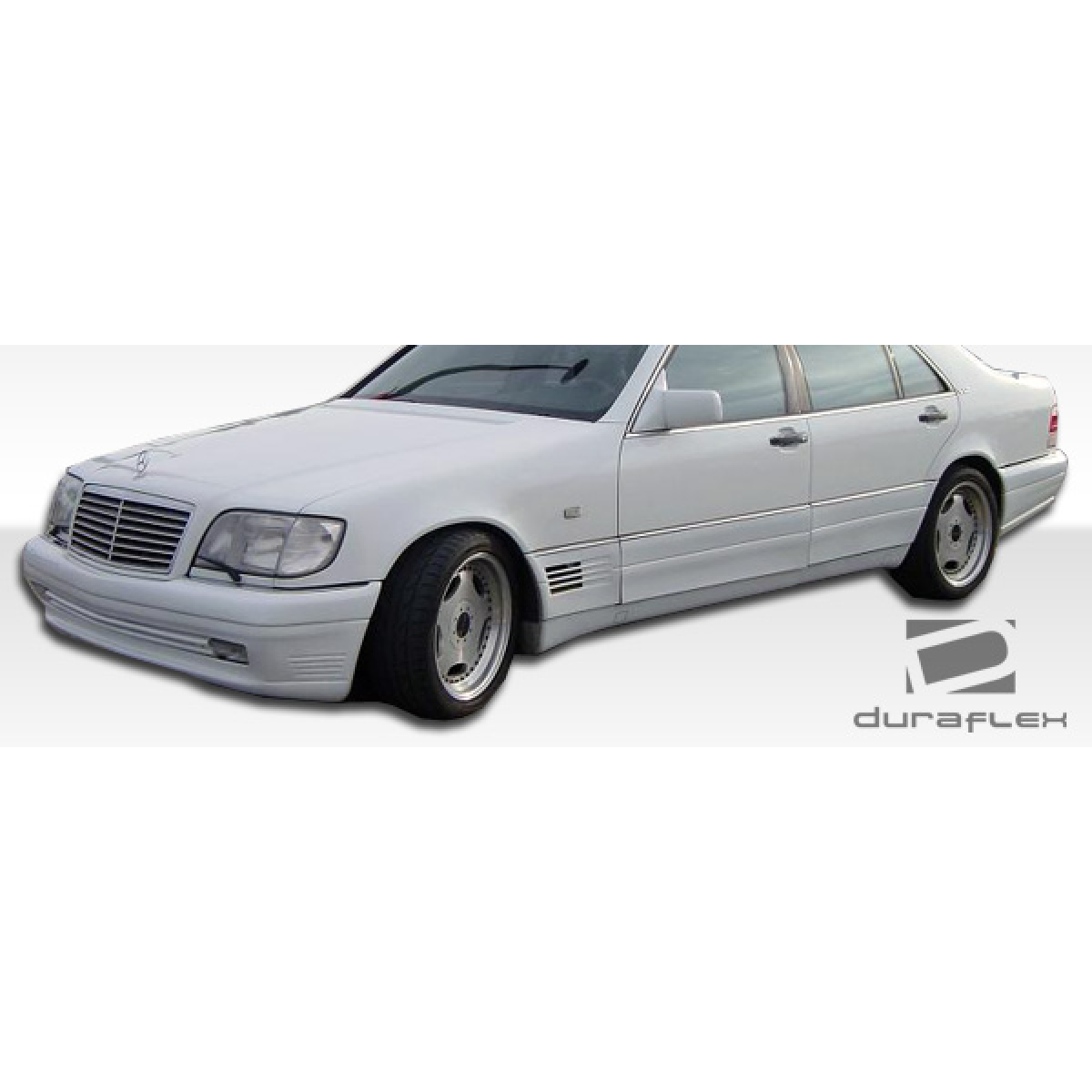 Modify your Mercedes-Benz S-Class 1992 with our Exterior/Front Bumpers or Lips - The angle shows the car from the front side