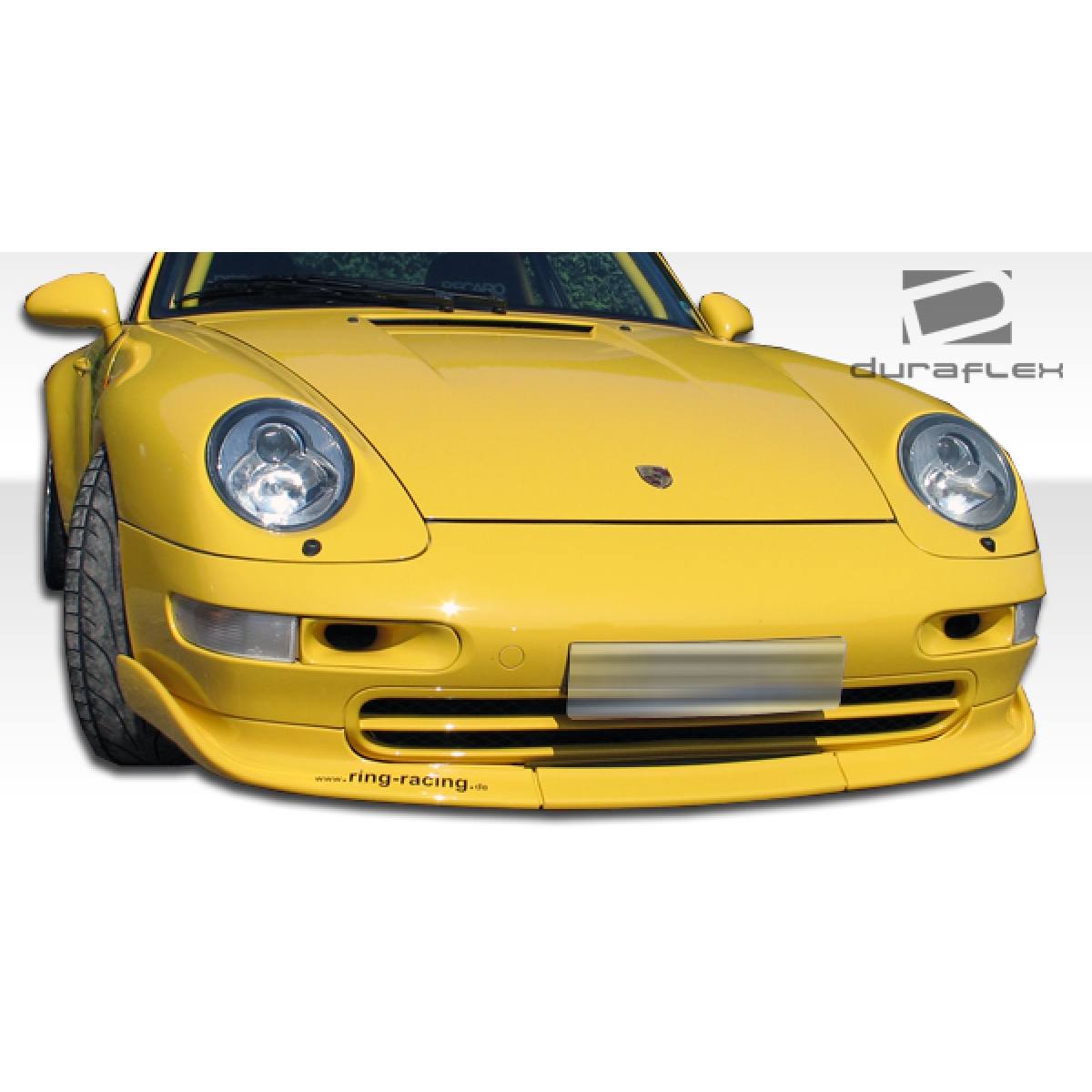 Modify your Porsche 911 1995 with our Exterior/Front Bumpers or Lips - Front view at a slight downward angle