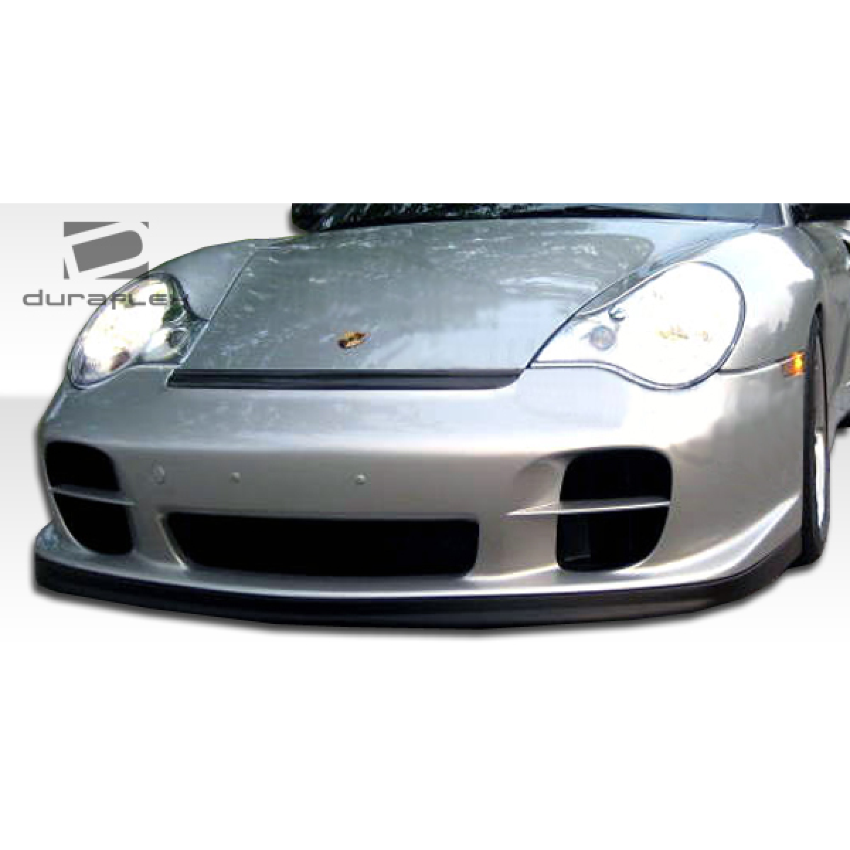 Modify your Porsche 911 2002 with our Exterior/Front Bumpers - Front view of a Porsche at a slight downward angle