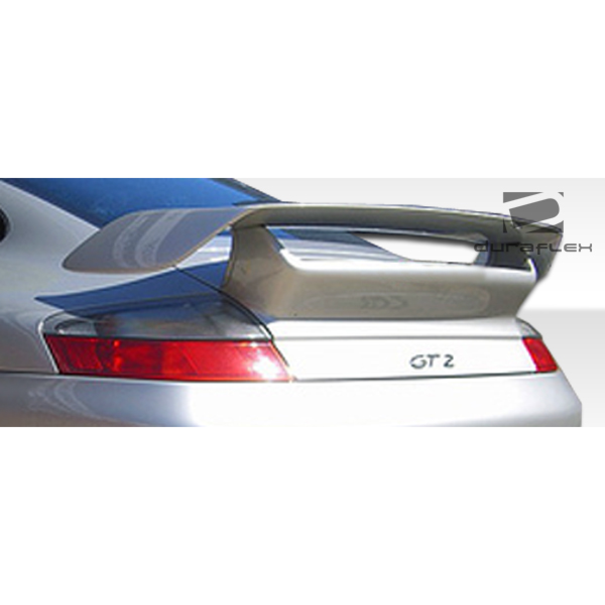 Modify your Porsche 911 1999 with our Exterior/Wings - Rear angle view shows GT2 wing on Porsche 911