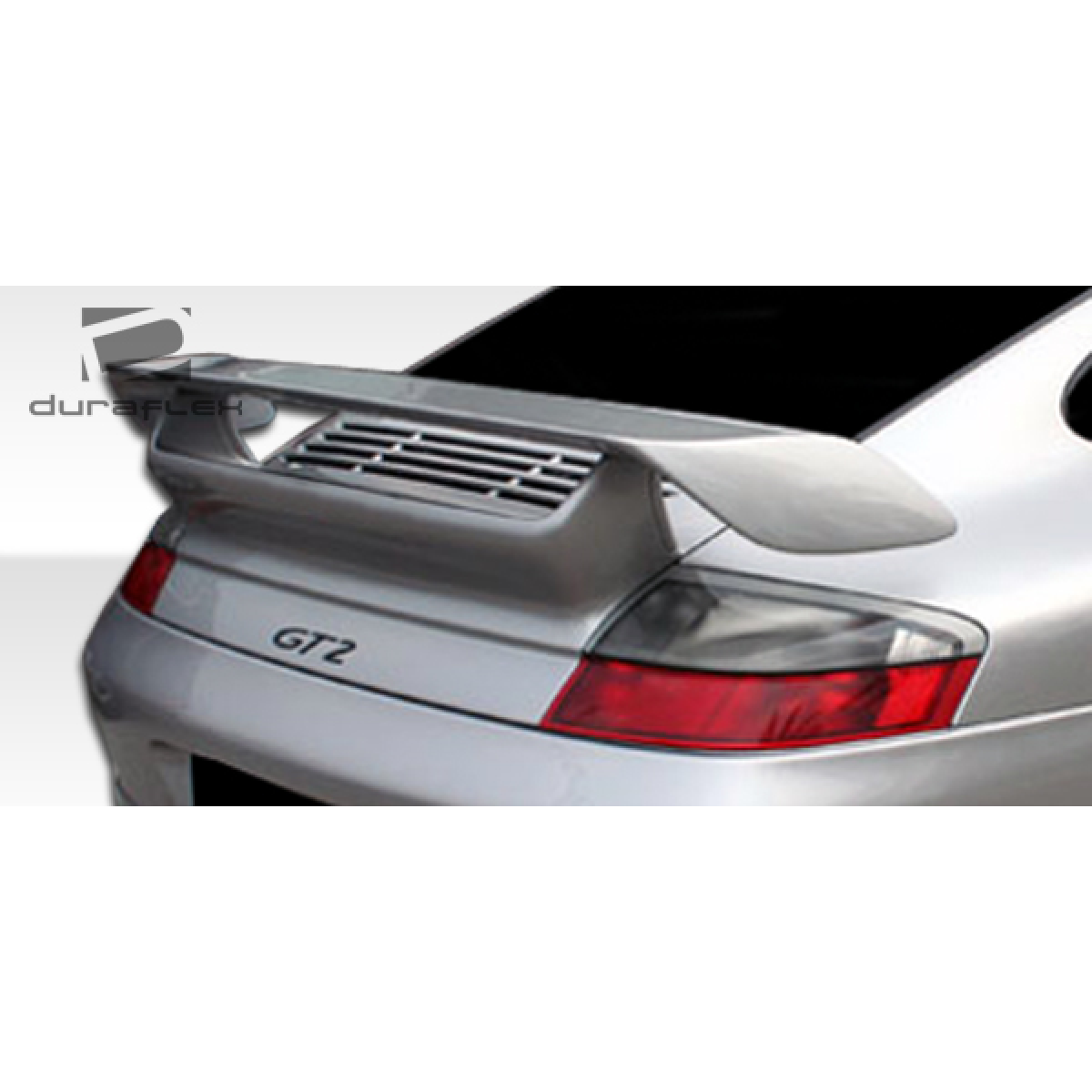 Modify your Porsche 911 1999 with our Exterior/Wings - Rear view showing angle of wing and trunk lid