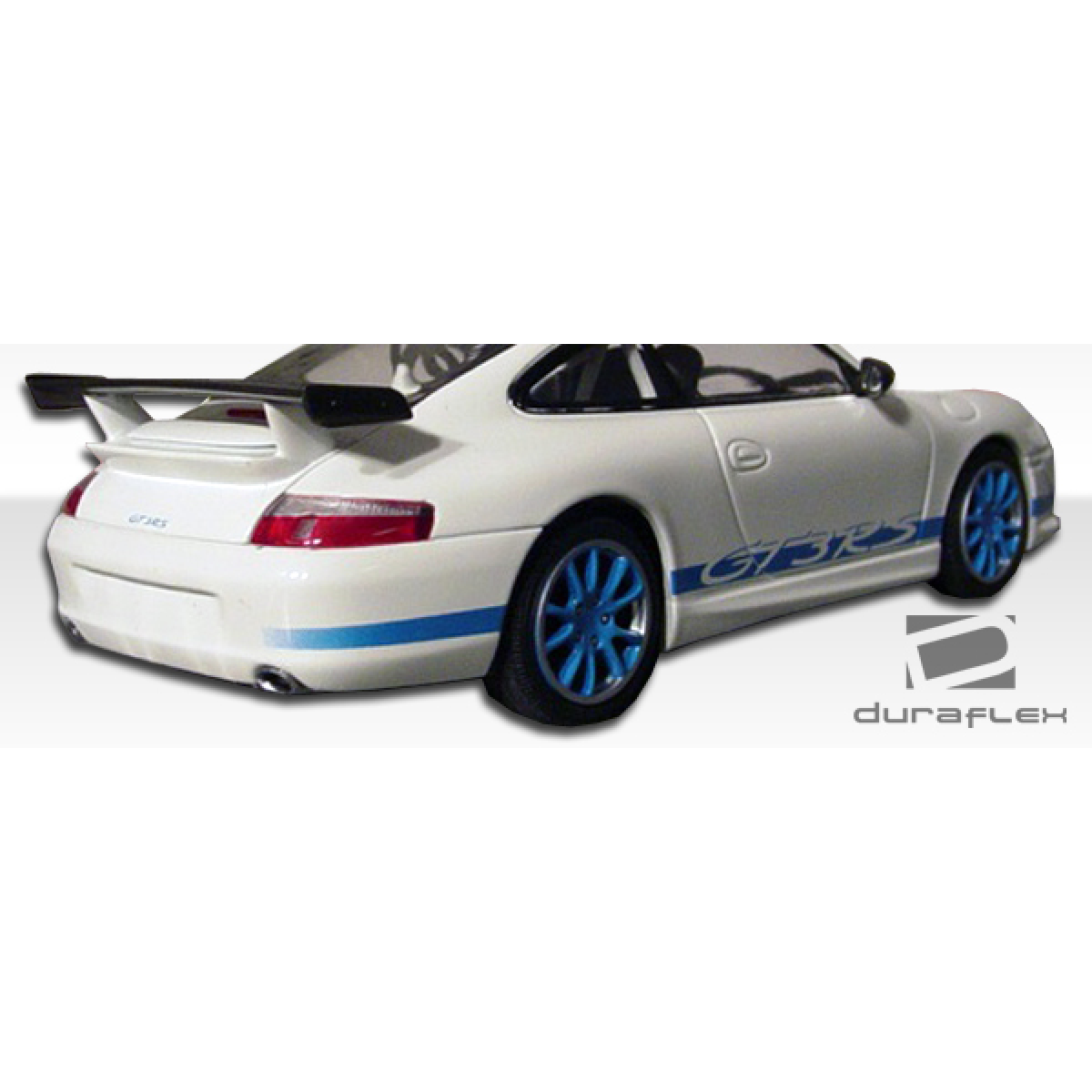 Modify your Porsche 911 1999 with our Exterior/Rear Bumpers or Lips - Rear angle view of Porsche 911 GT3 RS style bumper