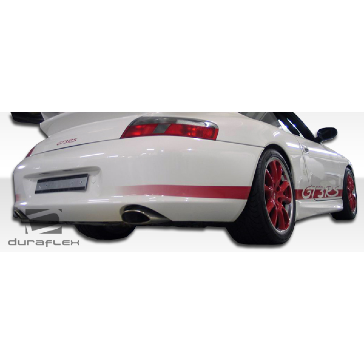 Modify your Porsche 911 1999 with our Exterior/Rear Bumpers or Lips - Viewed from a low rear angle