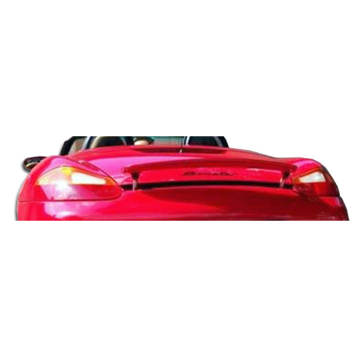 Modify your Porsche Boxster 1997 with our Exterior/Wings - Viewed from rear angle showing trunk and spoiler