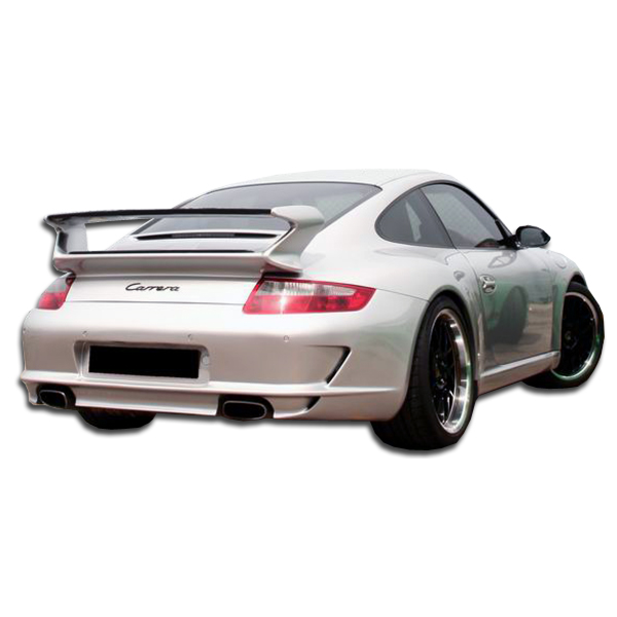Modify your Porsche 911 2005 with our Exterior/Rear Bumpers - Rear angle view of Porsche 911 Carrera 997
