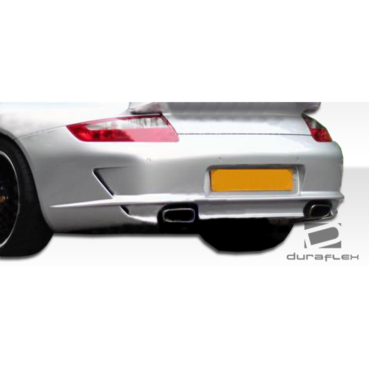 Modify your Porsche 911 2005 with our Exterior/Rear Bumpers - Viewed from a low rear angle showing rear bumper