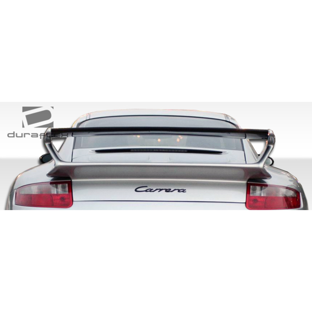 Modify your Porsche 911 2005 with our Exterior/Complete Body Kits - Rear view angle of the spoiler on the car