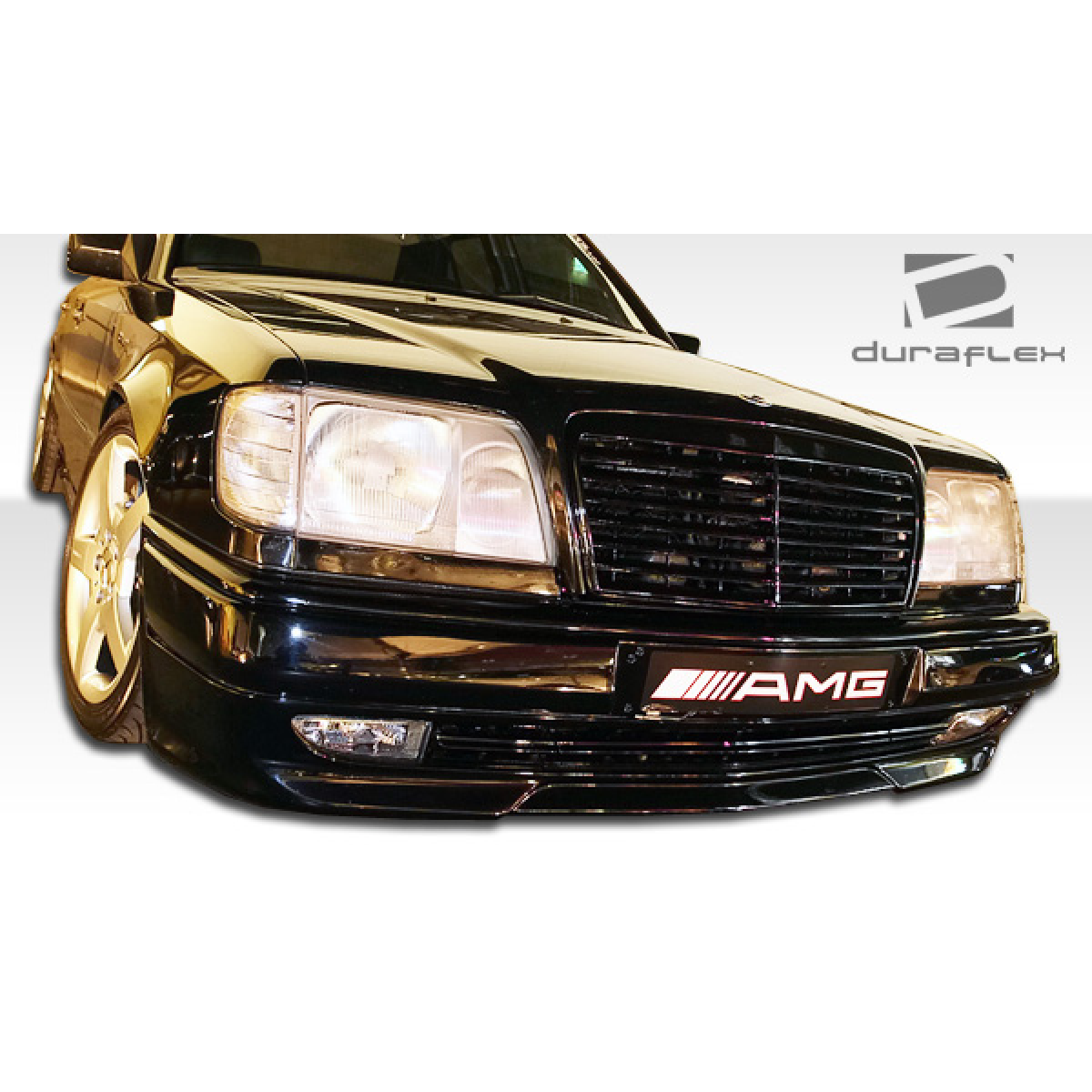 Modify your Mercedes-Benz C-Class 1986 with our Exterior/Complete Body Kits - Front angle view of Mercedes C Class body kit