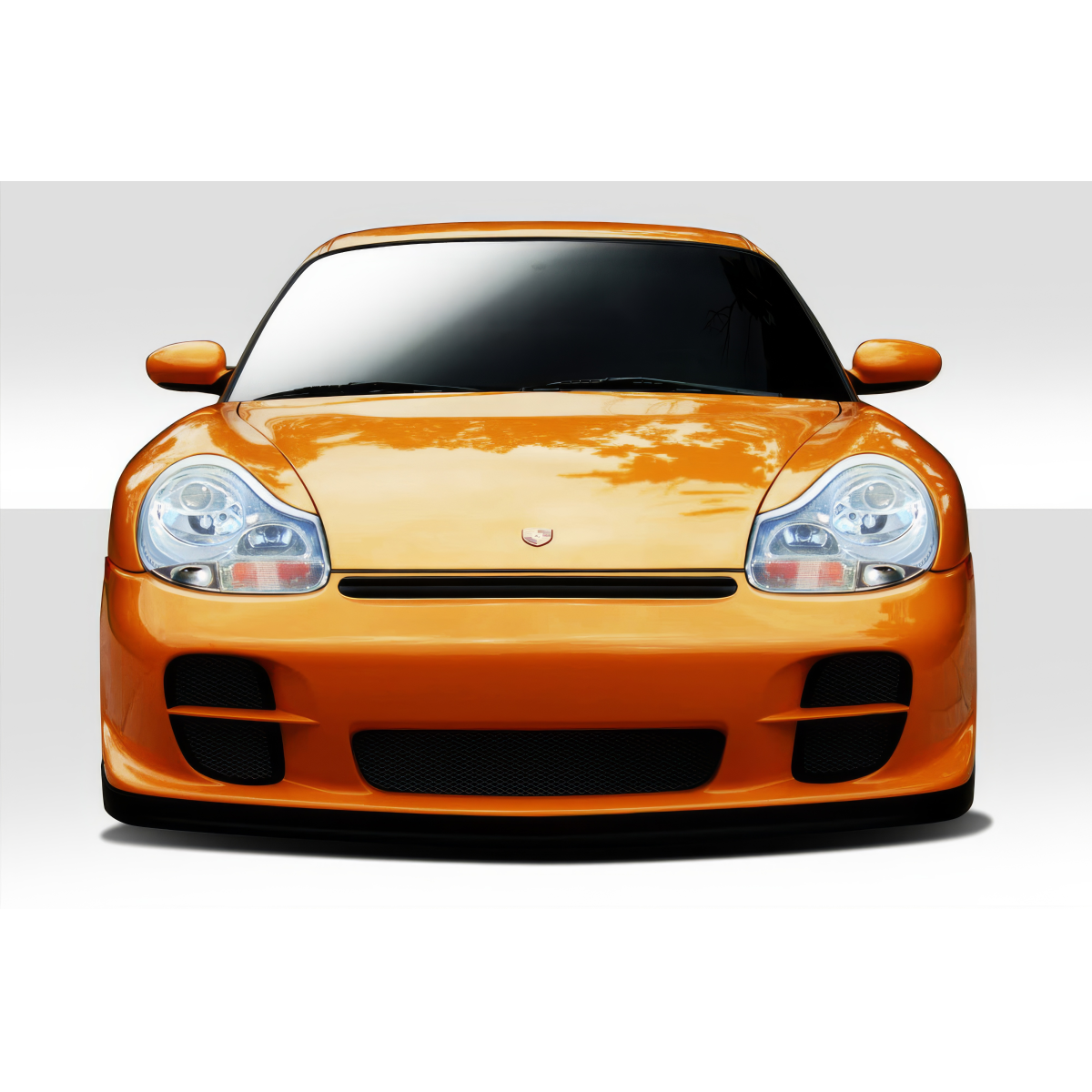 Modify your Porsche 911 1999 with our Exterior/Complete Body Kits - Front view of the vehicle at eye level