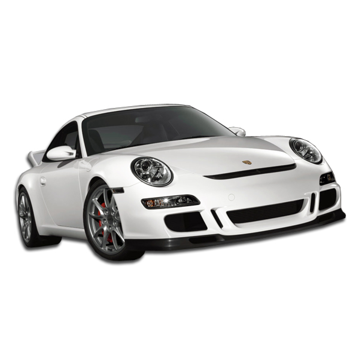 Modify your Porsche 911 2005 with our Exterior/Complete Body Kits - Front angle view of Porsche 911 GT3 look body kit