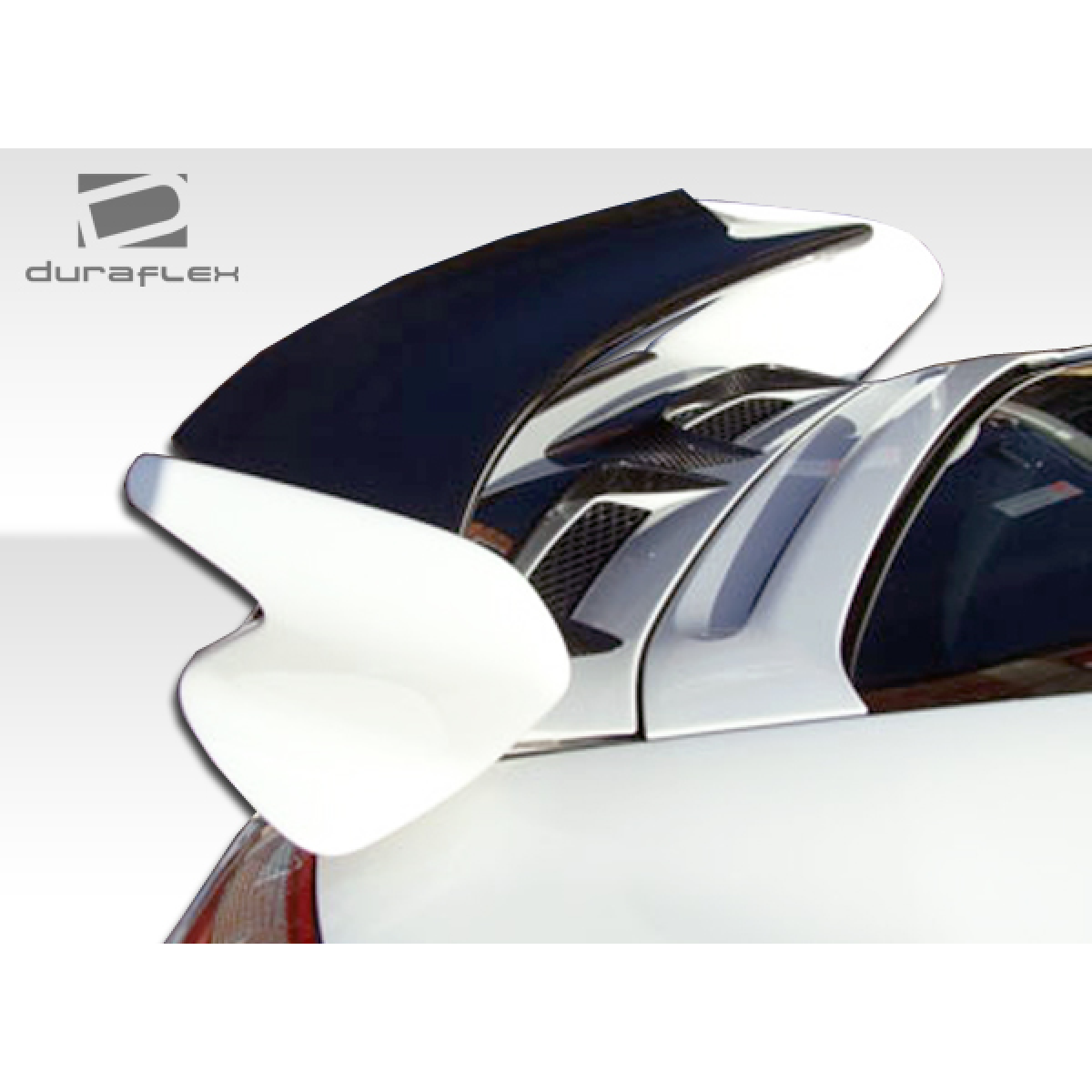 Modify your Porsche 911 2005 with our Exterior/Complete Body Kits - Viewed from a slight angle above rear spoiler