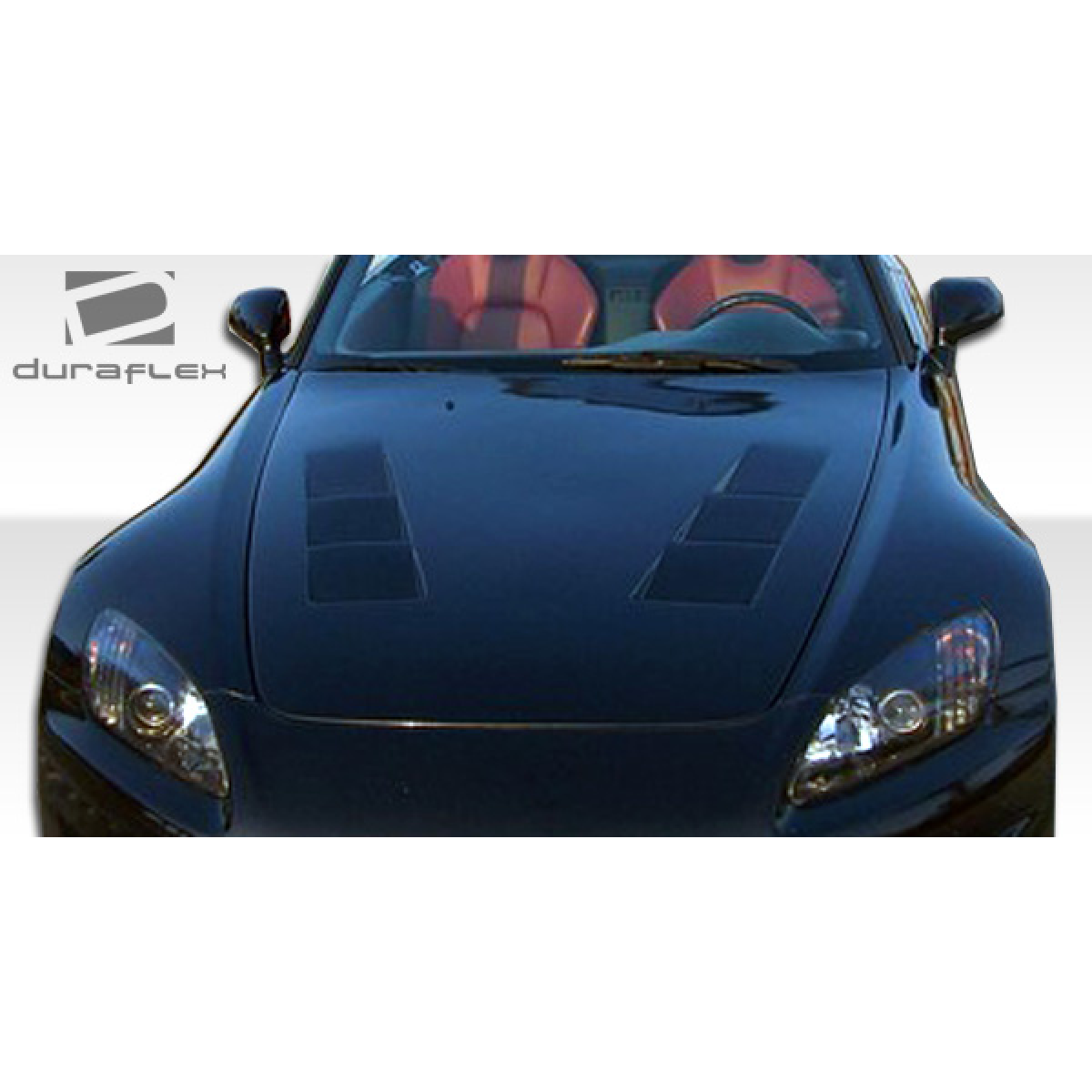 Modify your Honda S2000 2000 with our Exterior/Hoods - Front view angled slightly upward