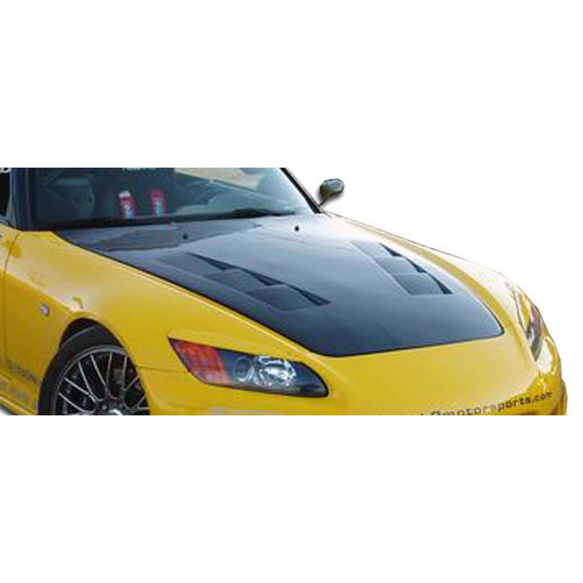 Modify your Honda S2000 2000 with our Exterior/Hoods - Front view showing hood and part angle