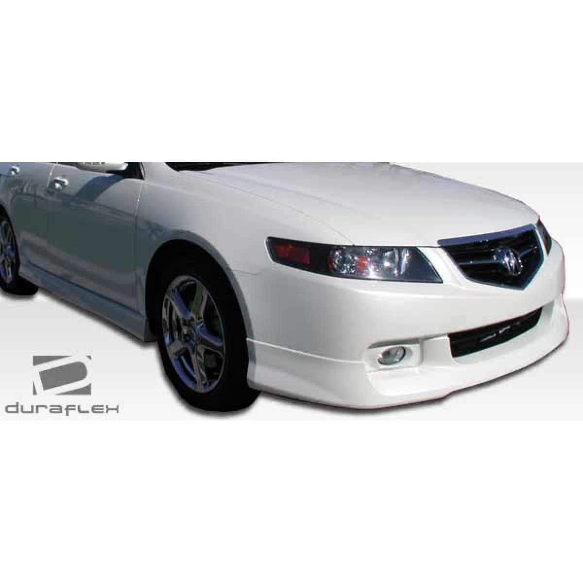 Modify your Acura TSX 2004 with our Exterior/Complete Body Kits - Front angle view of Acura TSX side skirt