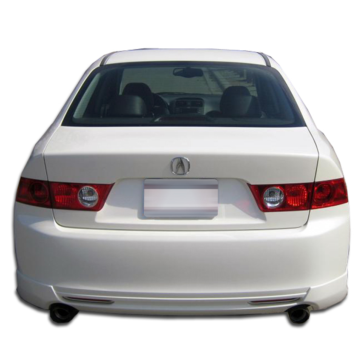 Modify your Acura TSX 2004 with our Exterior/Rear Bumpers or Lips - Rear view of vehicle at straight angle