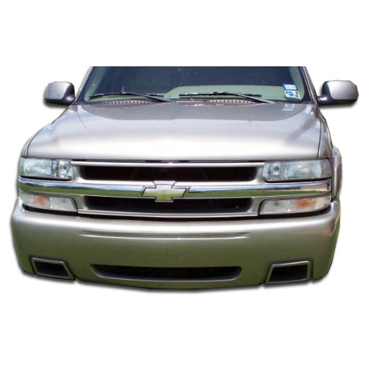 Modify your Chevrolet Silverado 2000 with our Exterior/Front Bumpers or Lips - Front view of the Chevrolet vehicle